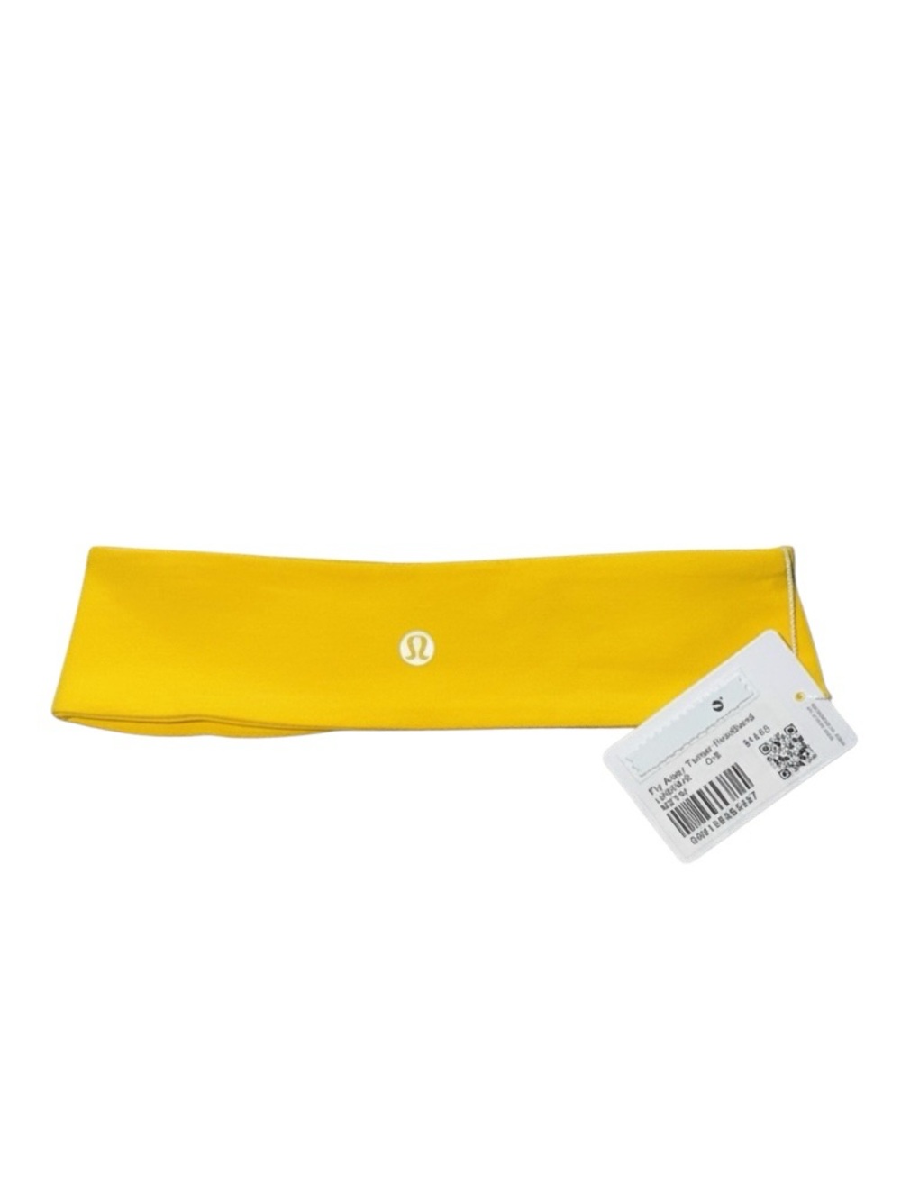 Lululemon Fly Away Tamer Headband II Yellow NWT Athletic Workout Hairband